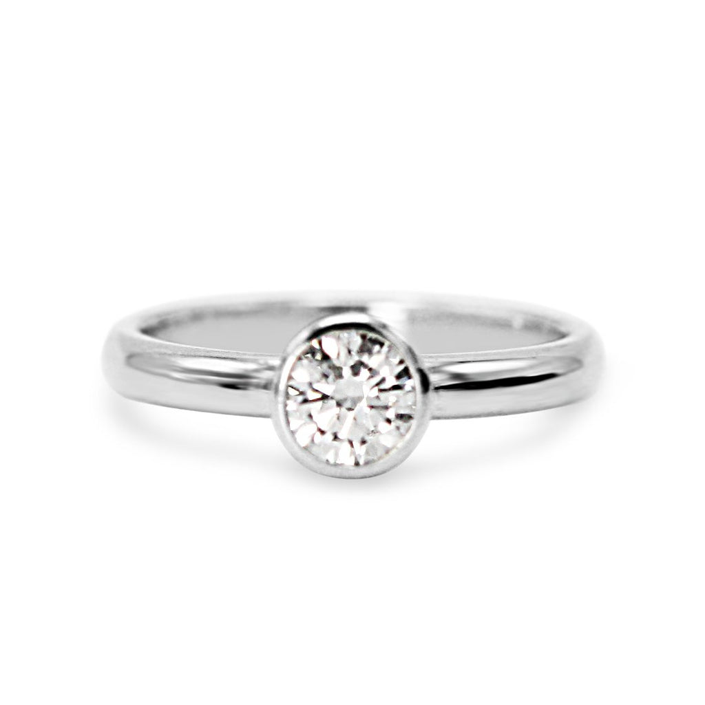 used Brilliant Cut Solitaire Diamond Ring 0.57cts - Platinum