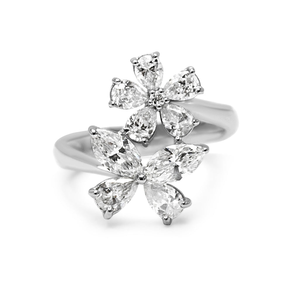 used Browns Butterfly Diamond Ring - 18ct White Gold