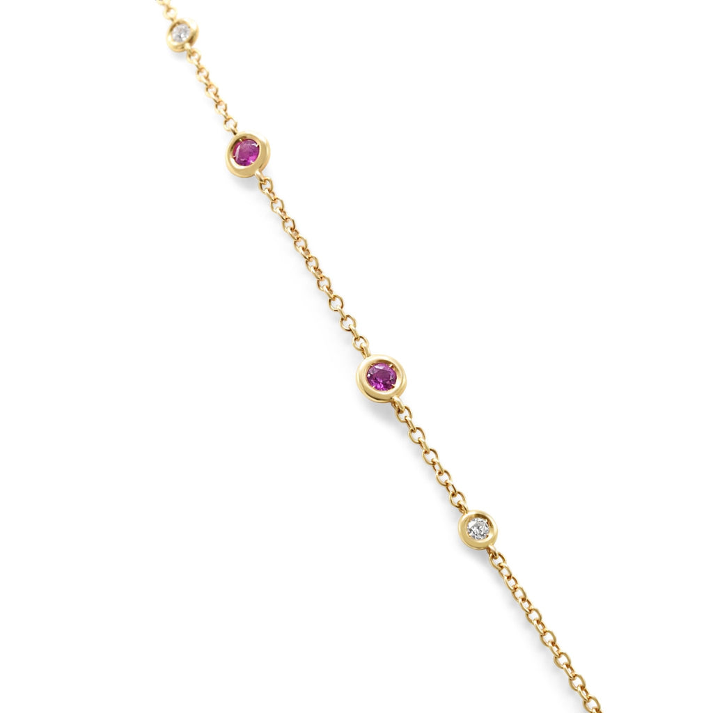 used Bucherer Floating Ruby & Diamond Long Necklace - Rose