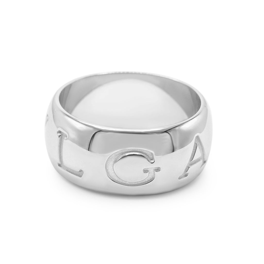 used Bvlgari 9.5mm Wide Band Ring Size 60