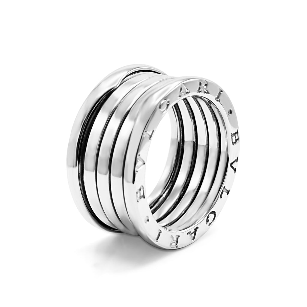 used Bvlgari B Zero 1 5 Band Ring Size 56 - 18ct White Gold