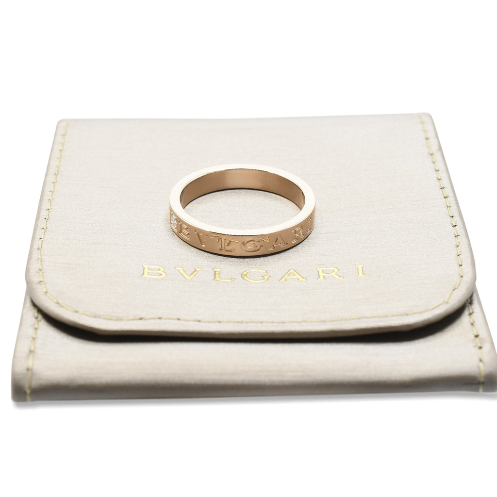 used Bvlgari B.zero1 Essential Band Ring Set With A Diamond - 18ct Rose Gold