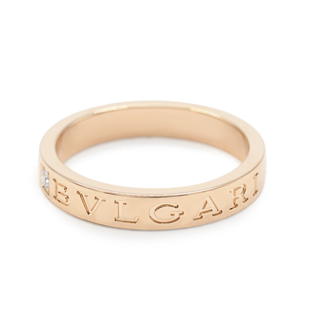 used Bvlgari B.zero1 Essential Band Ring Set With A Diamond - 18ct Rose Gold