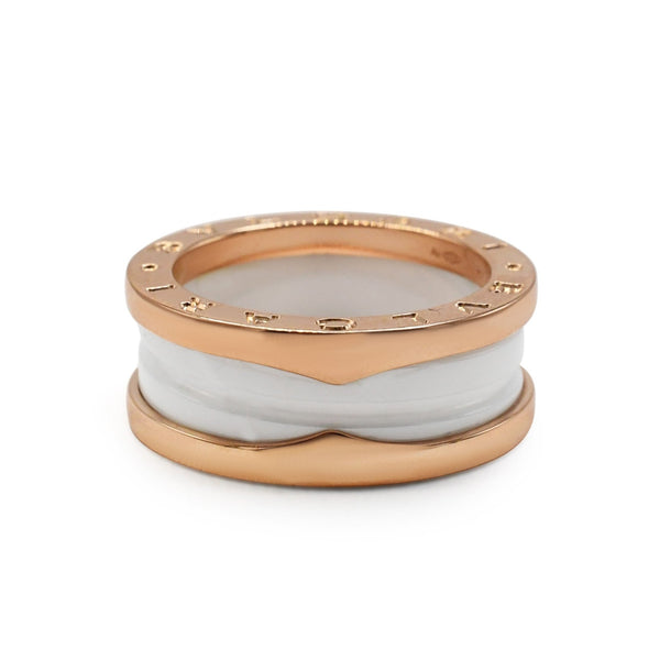 Second Hand Bulgari Ring Pre-Owned Bvlgari Two Band Ring Gold