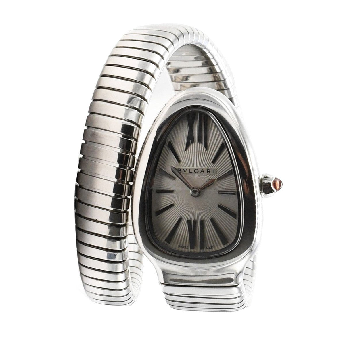 Pre-Owned Bvlgari Serpenti Tubogas Spiral Steel Watch I S&R