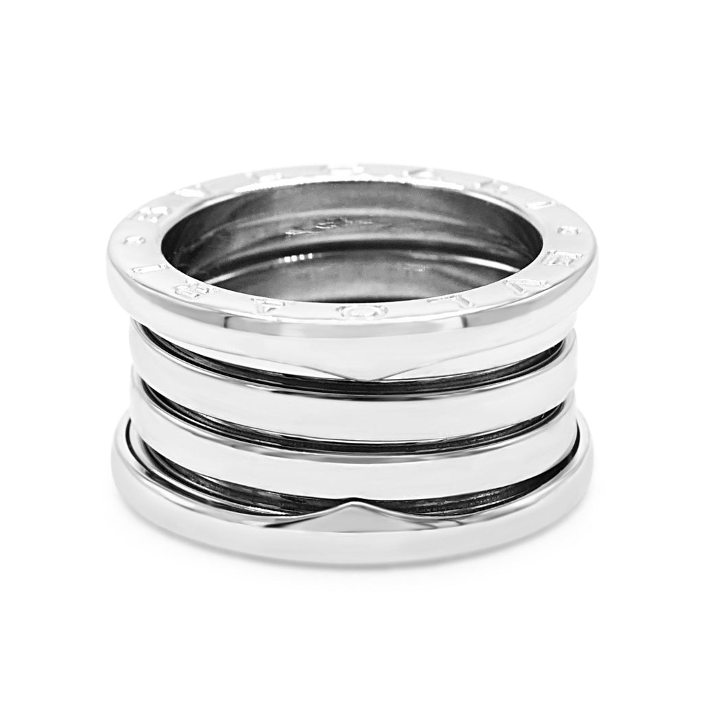 used B.Zero1 Three - Band Ring Size 51 - 18ct White Gold