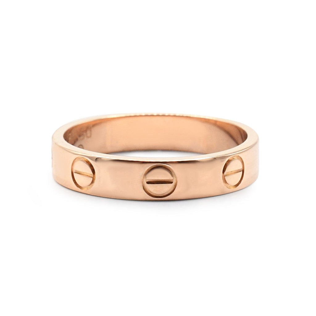used Cartier 3.6mm Love Ring Size 50 - 18ct Rose Gold