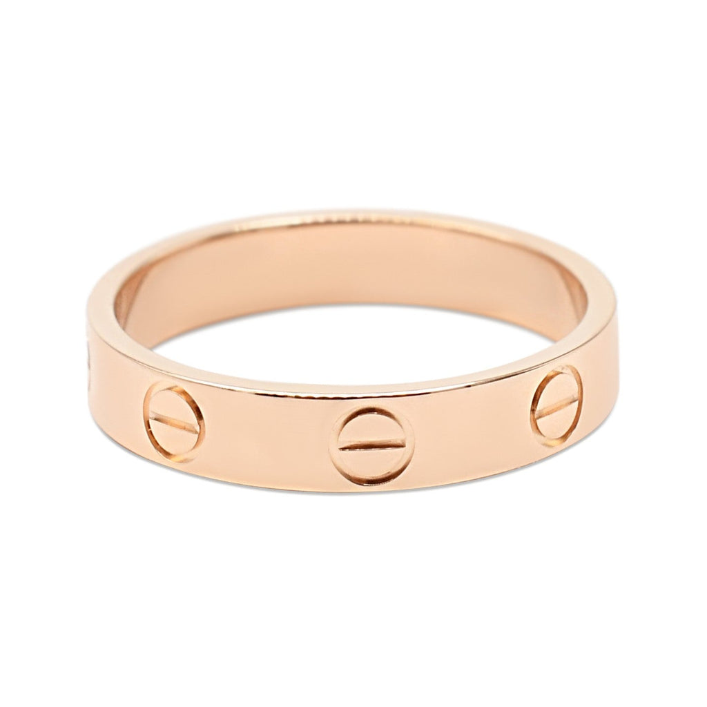 used Cartier 3.6mm Love Ring Size 51 - 18ct Rose Gold