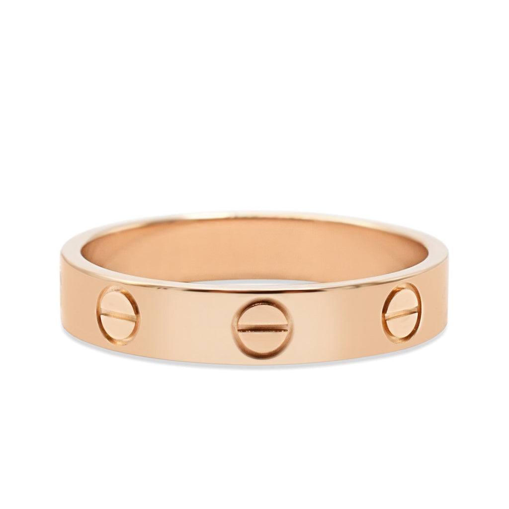 used Cartier 3.6mm Love Ring Size 52 - 18ct Rose Gold