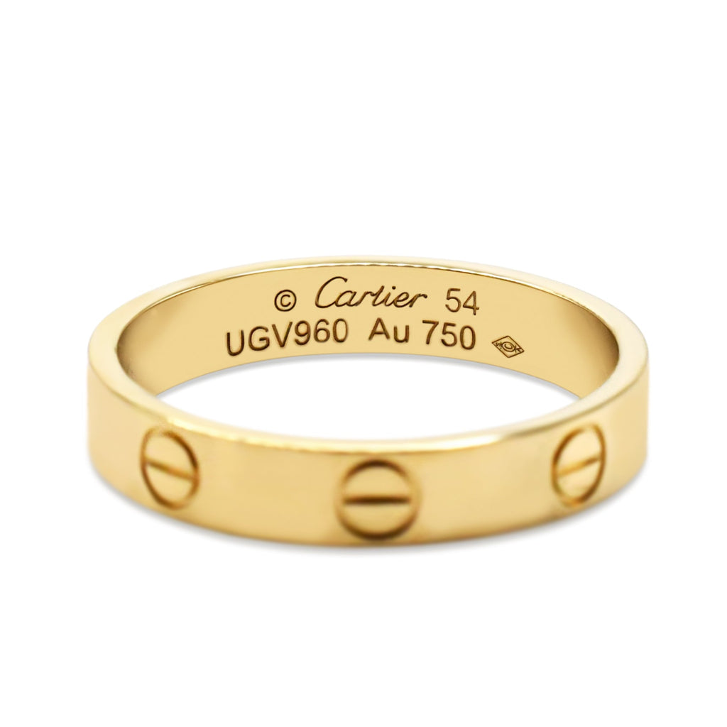 used Cartier 3.6mm Love Ring - Size 54