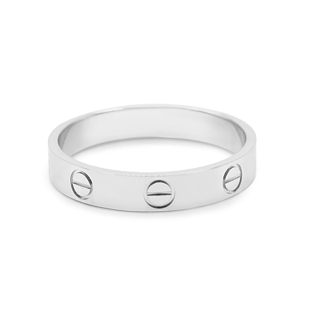 used Cartier 3.6mm Love Ring Size 56 - Platinum