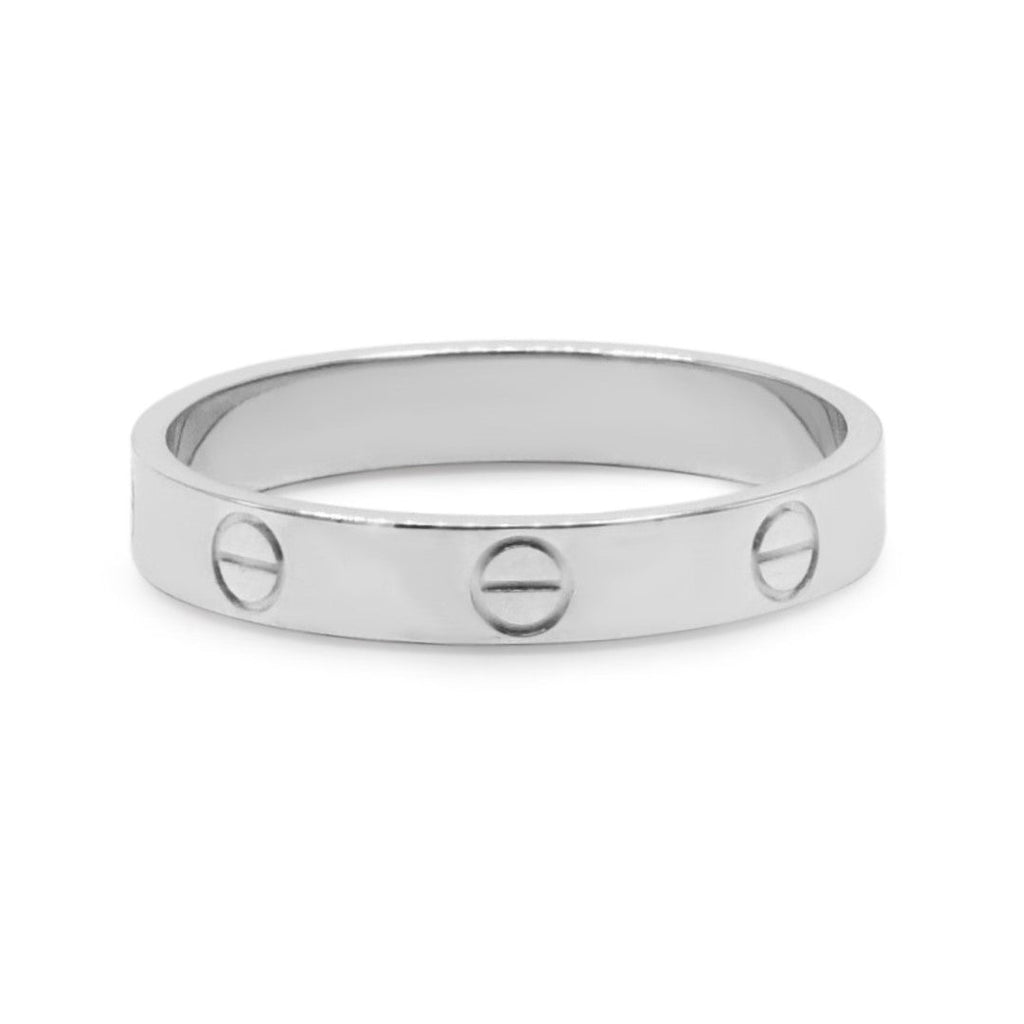 used Cartier 3.6mm Love Ring Size 61 - 18ct White Gold
