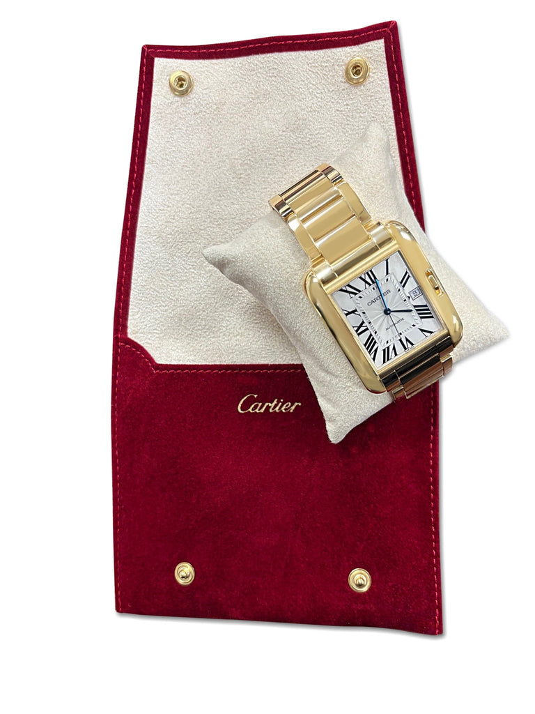 used Cartier 47mm Tank Anglaise XL Automatic Watch - 18ct Yellow Gold