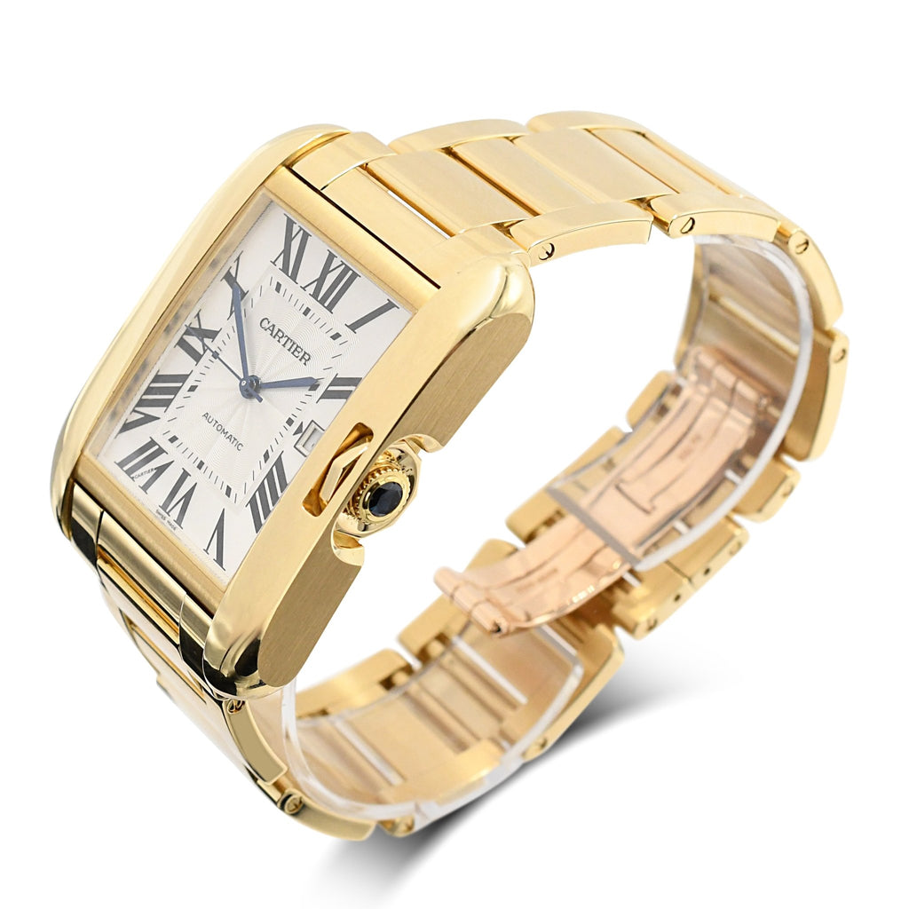 used Cartier 47mm Tank Anglaise XL Automatic Watch - 18ct Yellow Gold