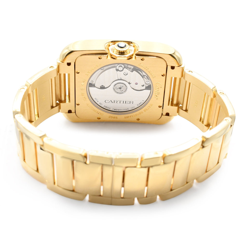 used Cartier 47mm Tank Anglaise XL Automatic Watch - 18ct Yellow Gold