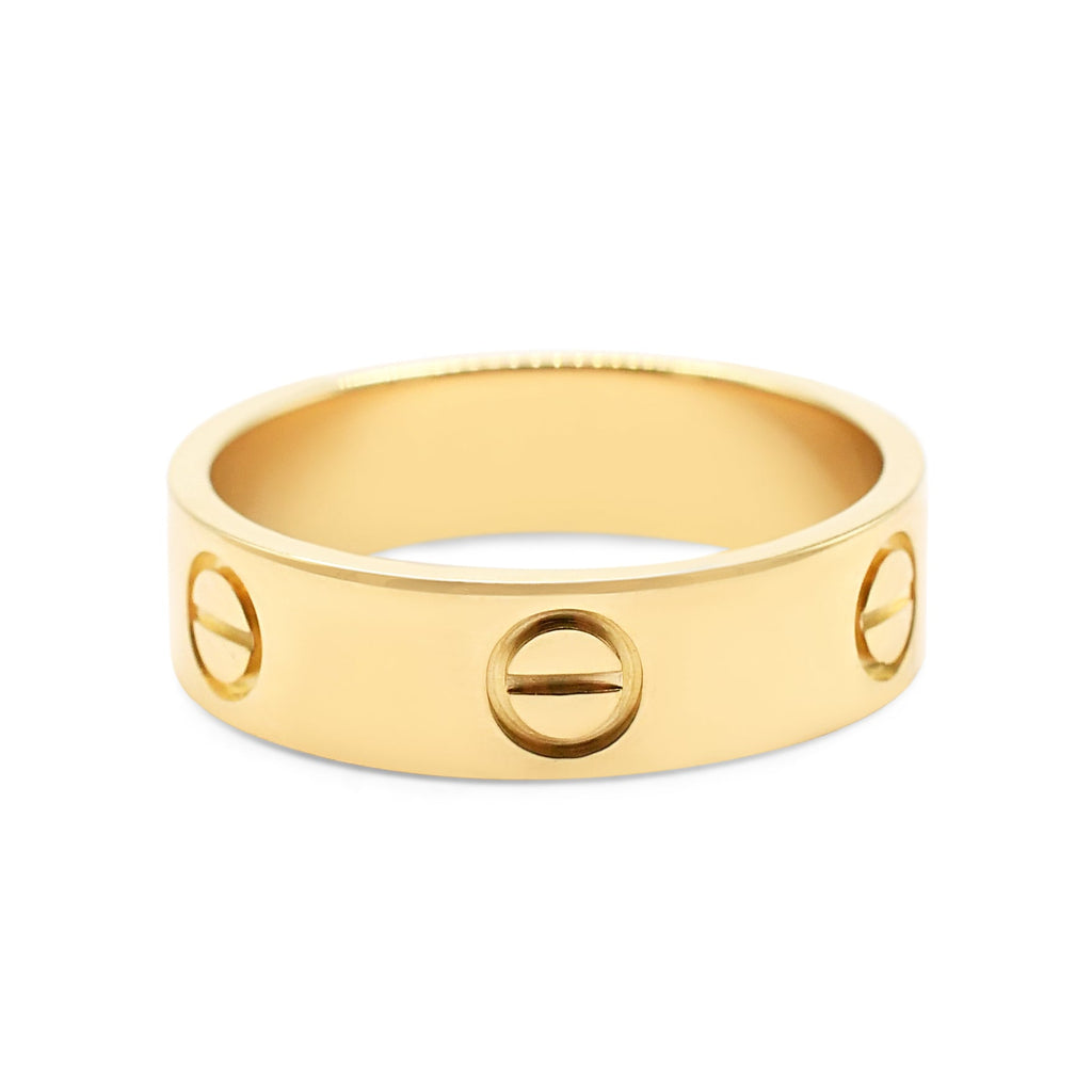 used Cartier 5.5mm Love Ring Size 56 - 18ct Yellow Gold