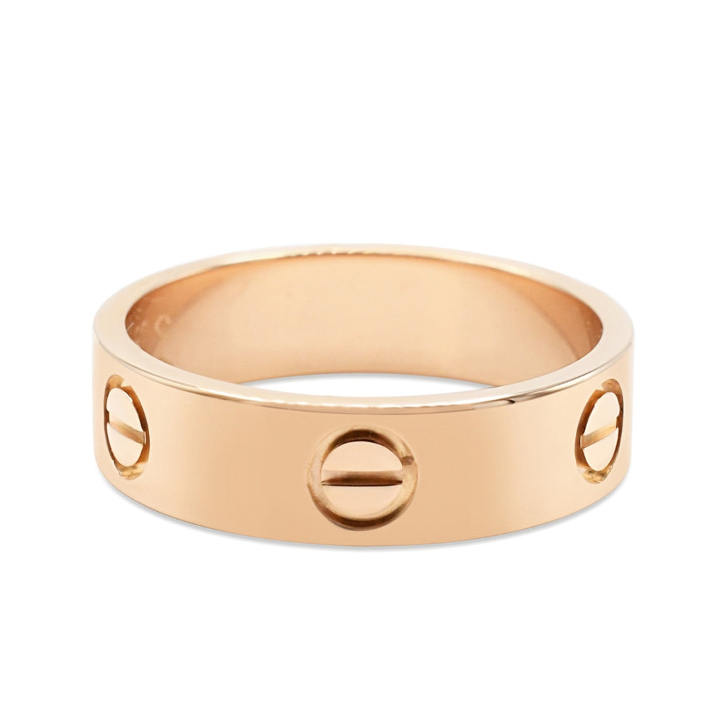 used Cartier 5.5mm Love Ring Size 57 - 18ct Rose Gold