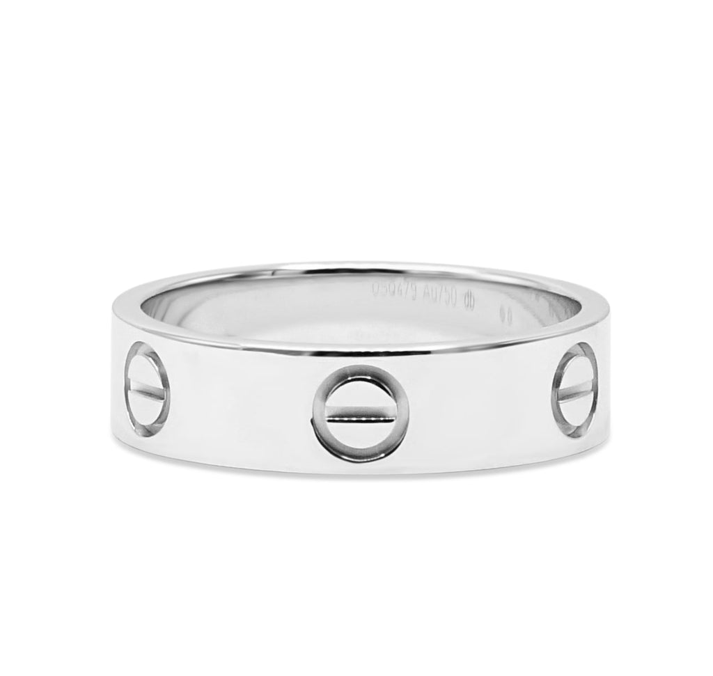 used Cartier 5.5mm Love Ring Size 57 - 18ct White Gold