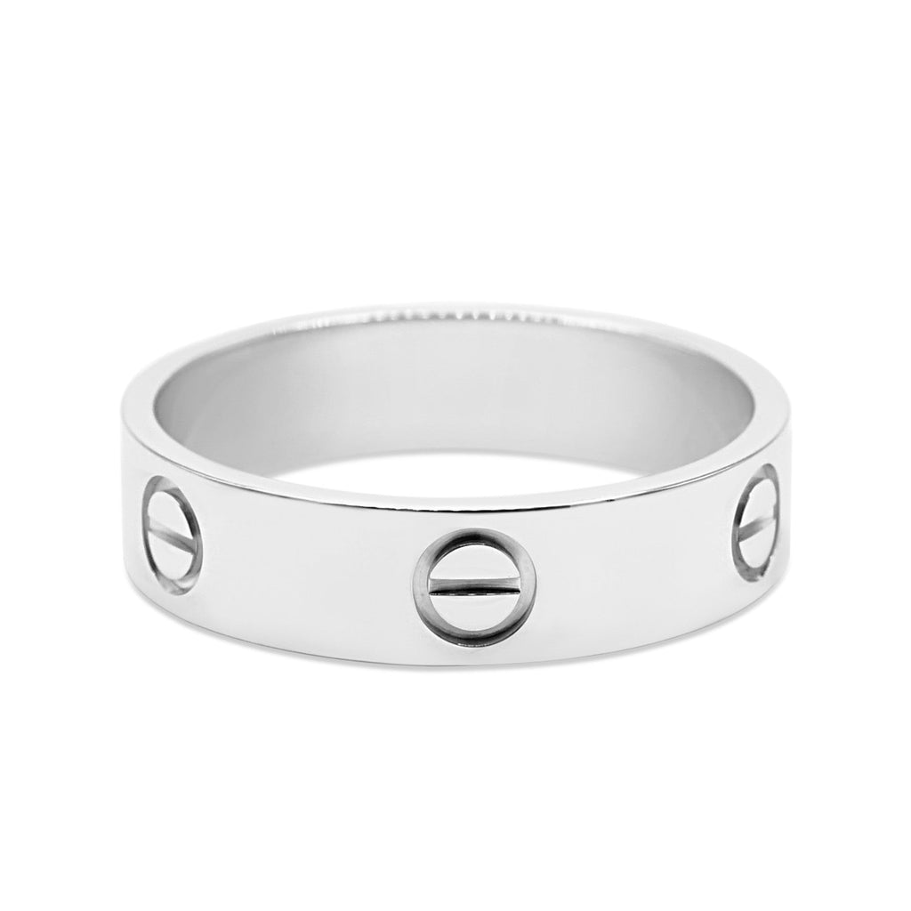 used Cartier 5.5mm Love Ring Size 63 - 18ct White Gold