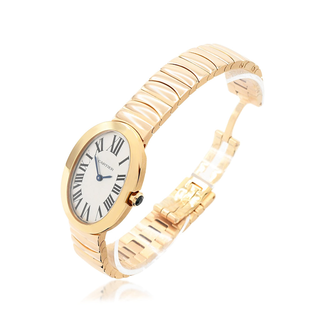 used Cartier Baignoire Quartz Bracelet Watch - 18ct Rose Gold