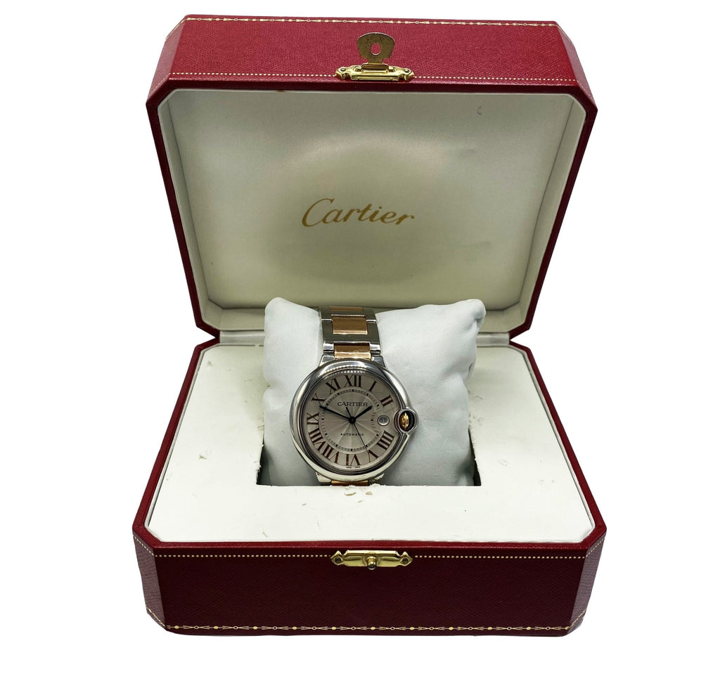 used Cartier Ballon Bleu 42mm Steel & Rose Gold Watch - Ref W6920095