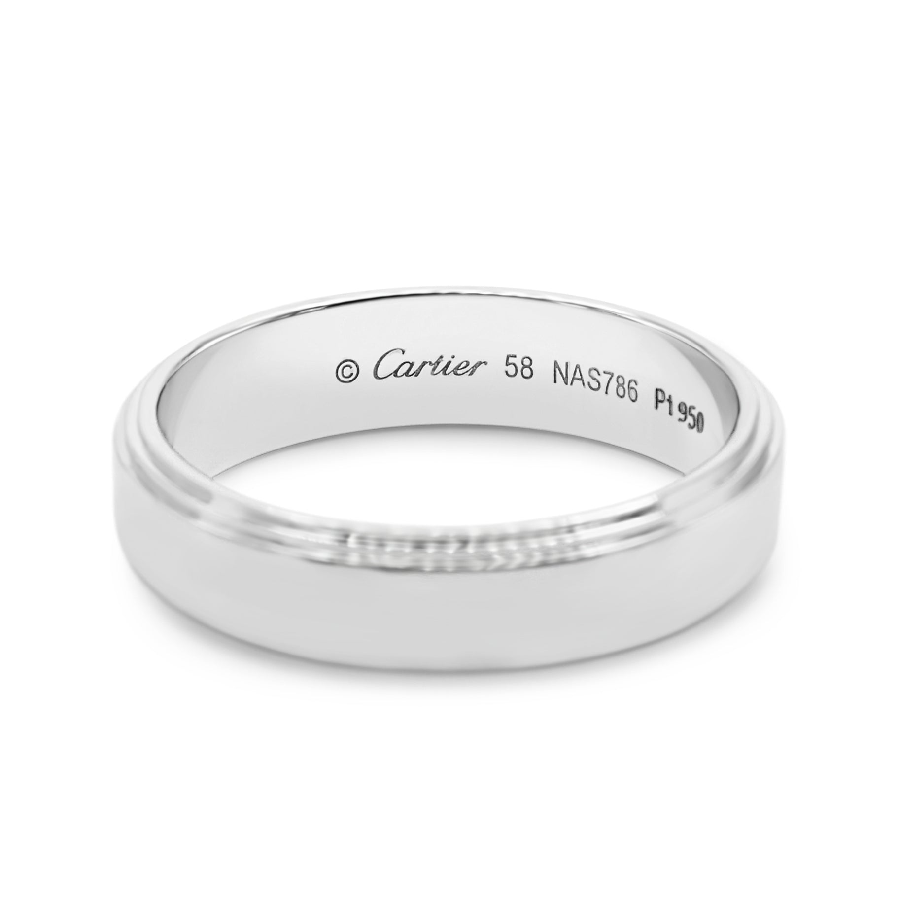 Pre-Owned Cartier d'Amour 5mm Wedding Ring Platinum I S&R