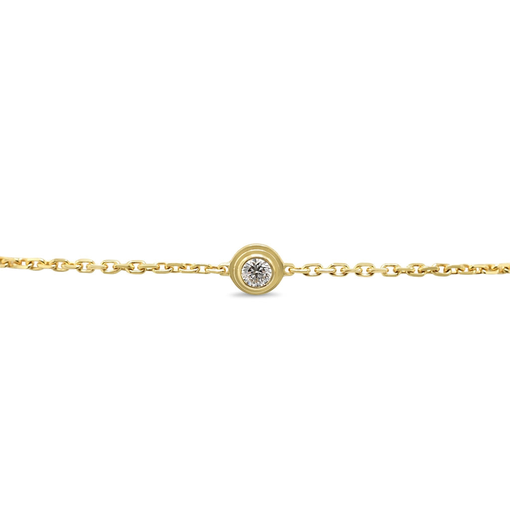 used Cartier d'Amour Bracelet, Brilliant - Cut Diamond, Mini Model - 18ct Yellow Gold