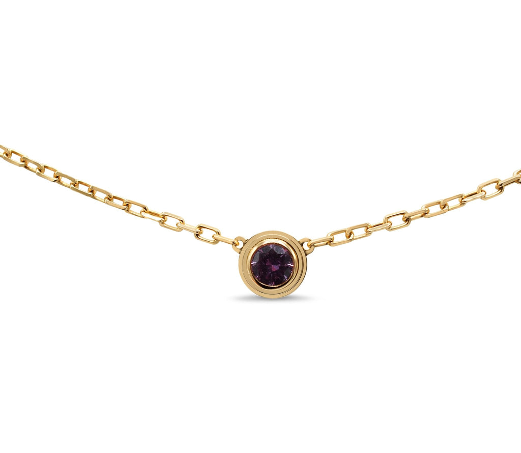 used Cartier D'Amour Necklace, Pink Sapphire - 18ct Rose Gold