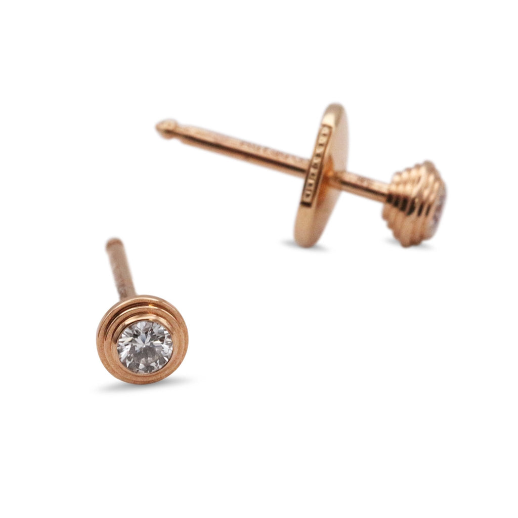 used Cartier D'Amour XS Diamond Stud Earrings - 18ct Rose Gold