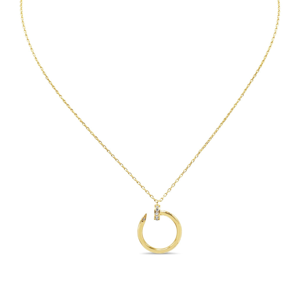 used Cartier Diamond Juste Un Clou Pendant Necklace - 18ct Yellow Gold