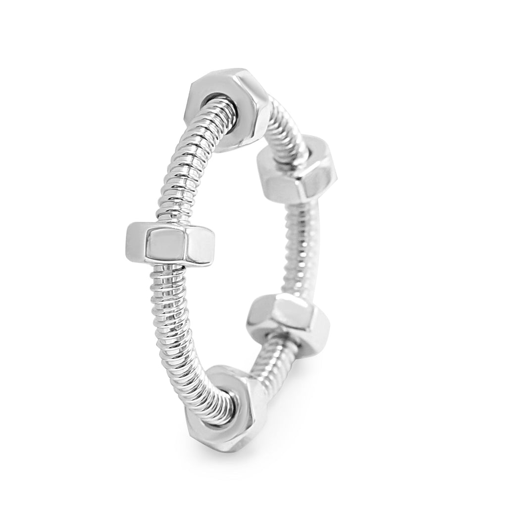 used Cartier Ecrou de Cartier Ring Size 56 - 18ct White Gold