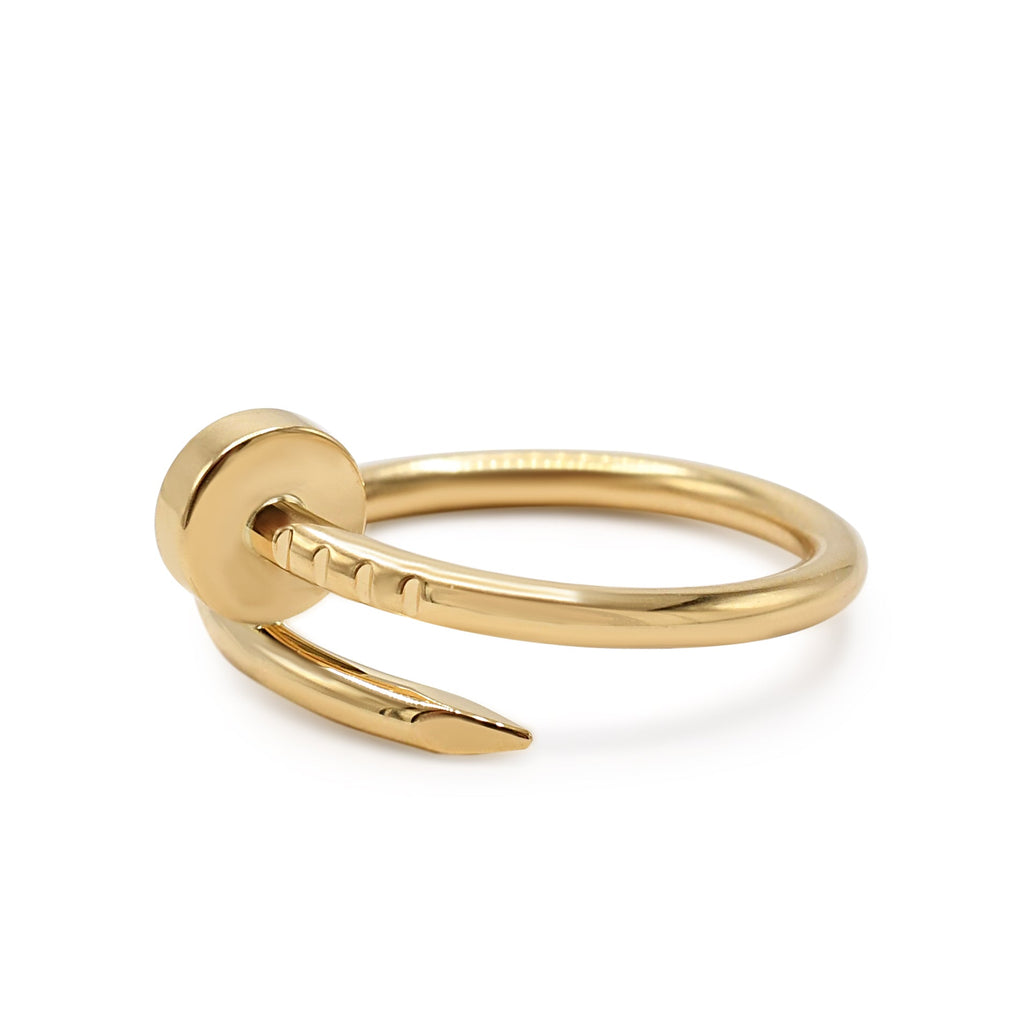 used Cartier Just Un Clou Ring, Small Model Size 48 - 18ct Yellow Gold