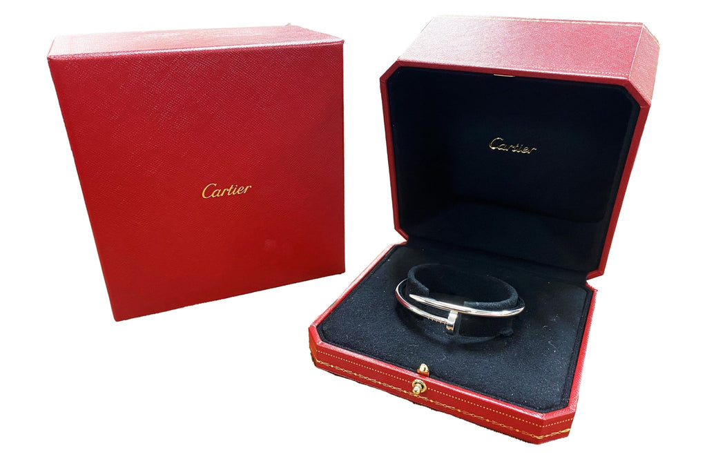 used Cartier Juste Un Clou Bangle - Size 16 - 18ct White Gold