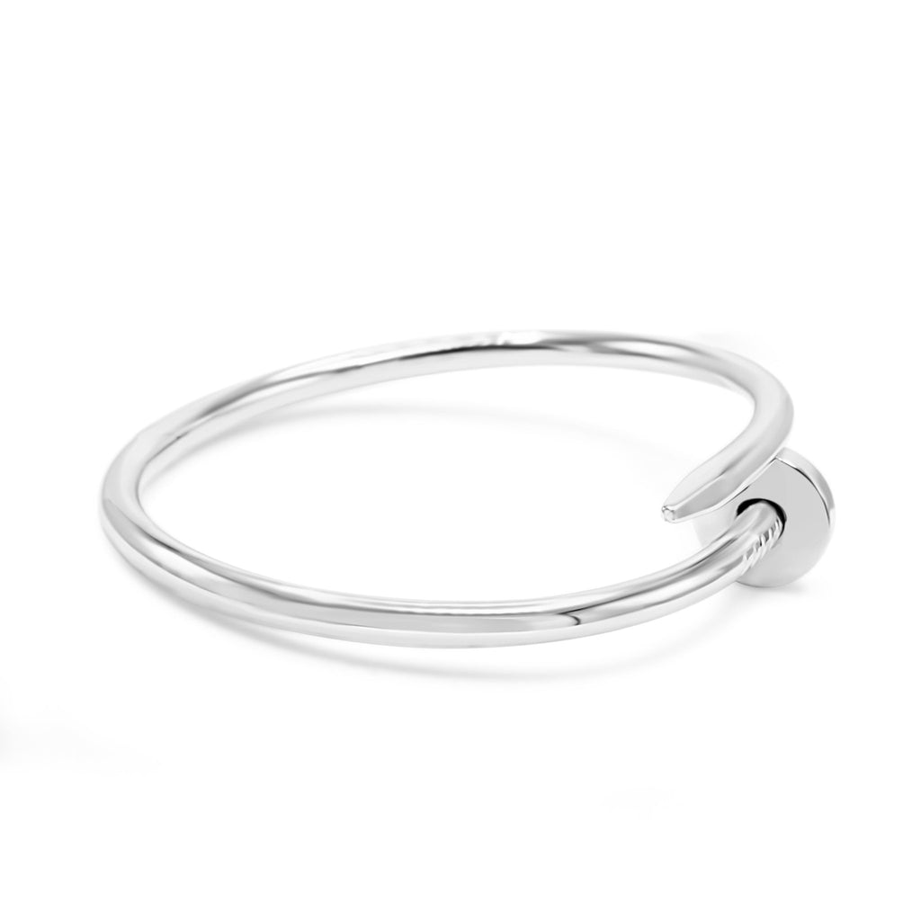 used Cartier Juste Un Clou Bangle - Size 16 - 18ct White Gold