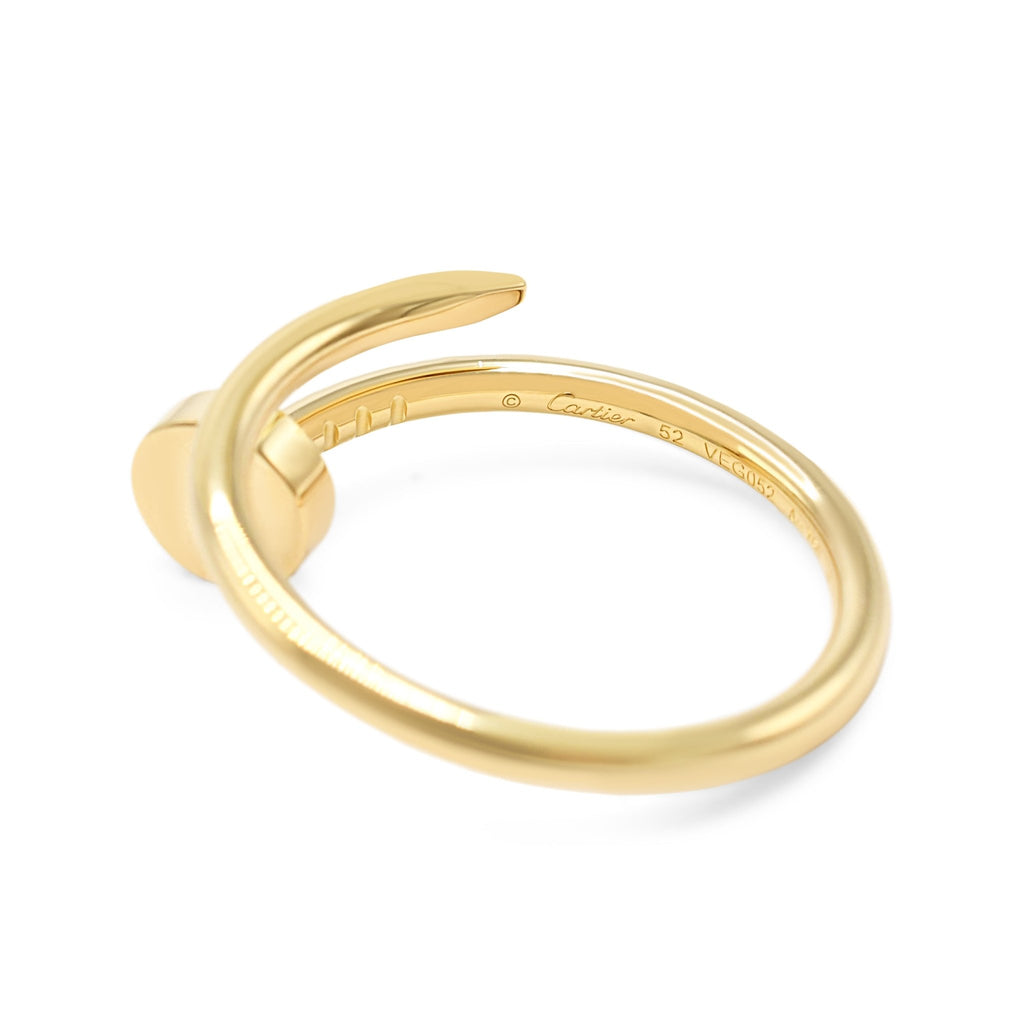 used Cartier Juste un Clou Ring, Small Model Size 52 - 18ct Yellow Gold