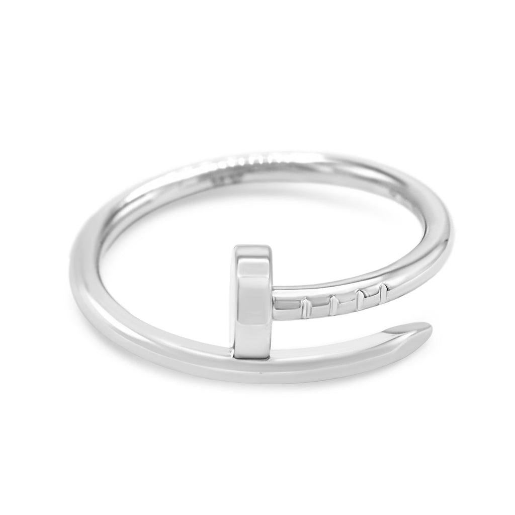used Cartier Juste Un Clou Ring, Small Model Size 53 - 18ct White Gold
