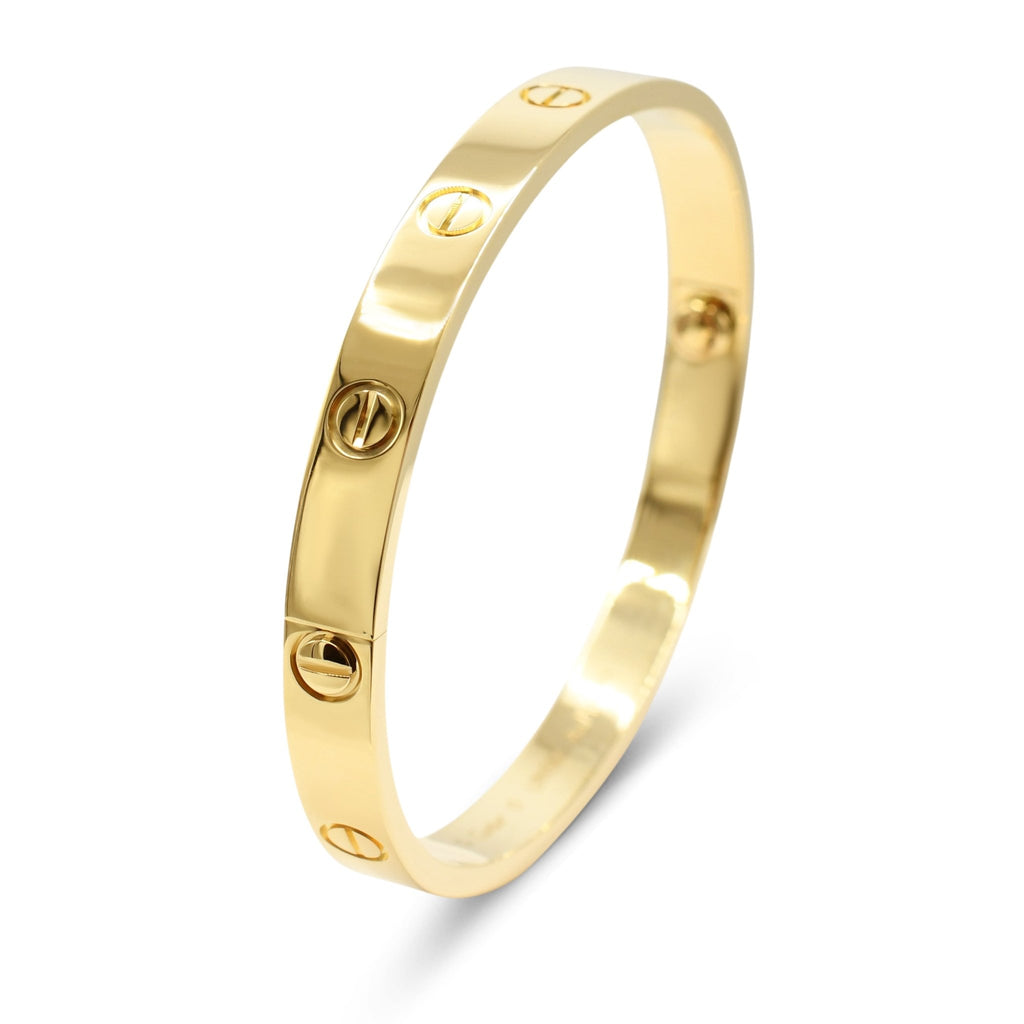used Cartier LOVE Bangle, Classic Model Size 17 - 18ct Yellow Gold