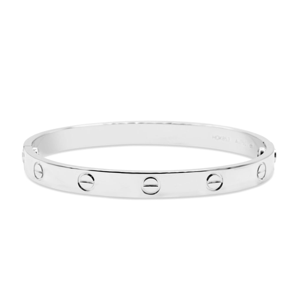 used Cartier Love Bangle Size 17 - 18ct White Gold