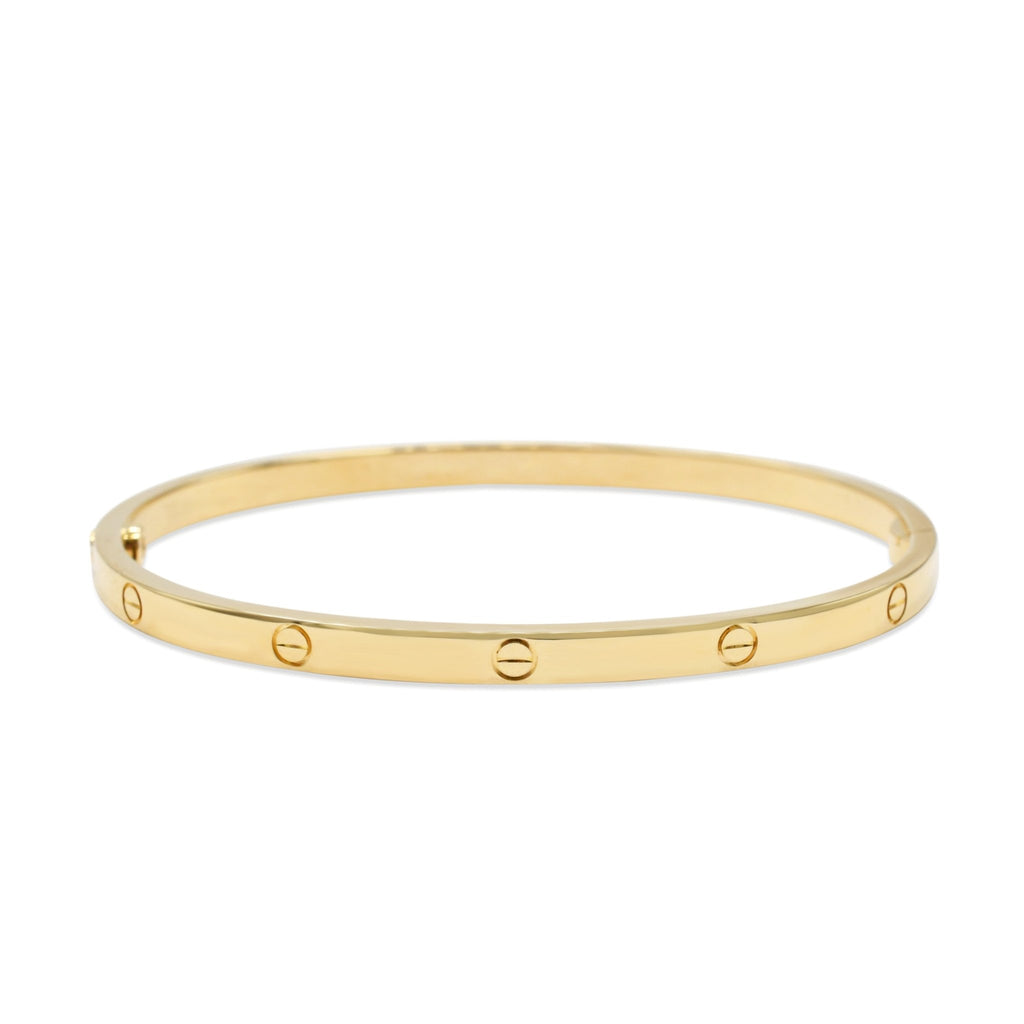 used Cartier Love Bangle Size 17 - 18ct Yellow Gold