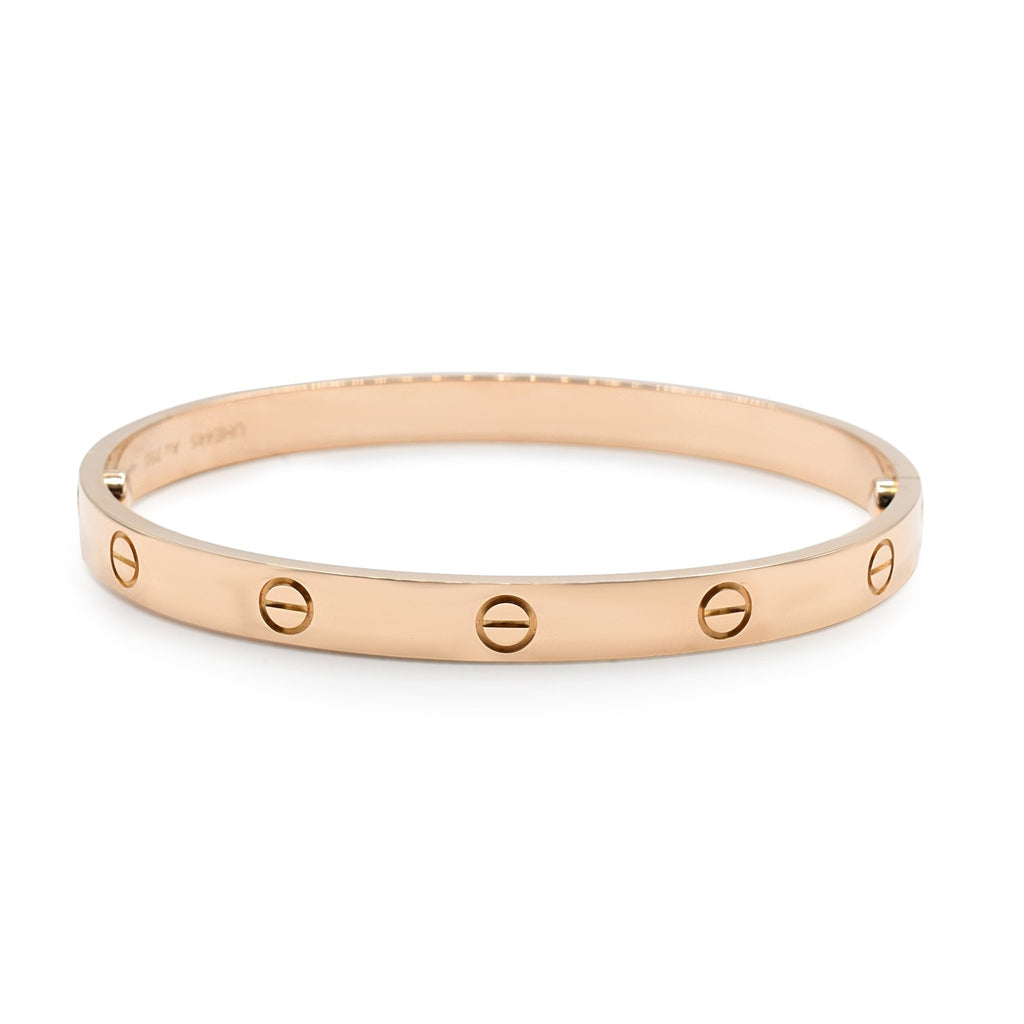 used Cartier Love Bangle Size 19 - 18ct Rose Gold