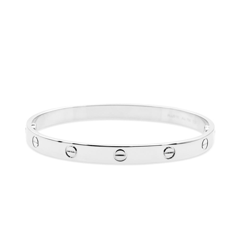 used Cartier Love Bangle Size 19 - 18ct White Gold