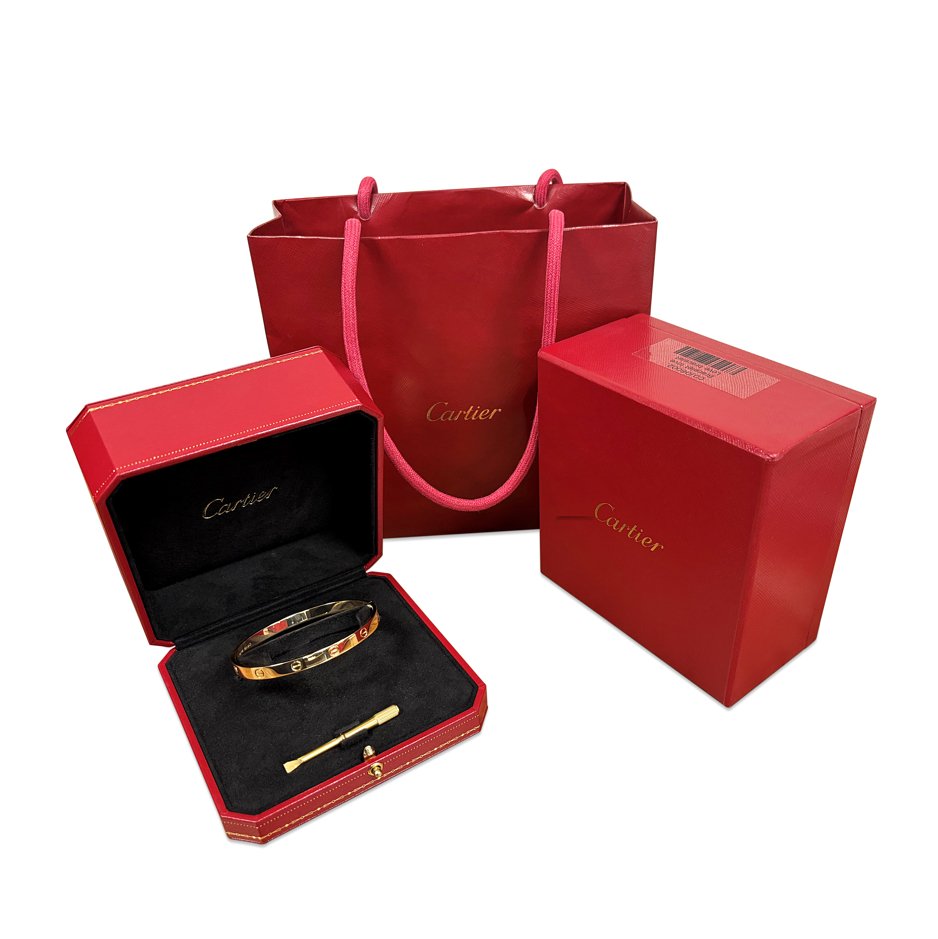 used Cartier Love Bangle Size 19 - 18ct Yellow Gold