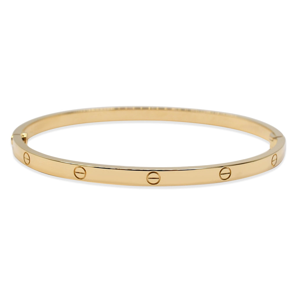 used Cartier Love Bangle, Small Model Size 18 - 18ct Yellow Gold