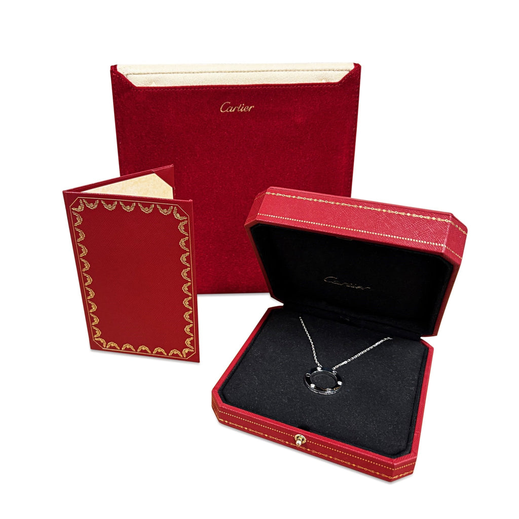 used Cartier Love Necklace 3 Diamonds - 18ct White Gold