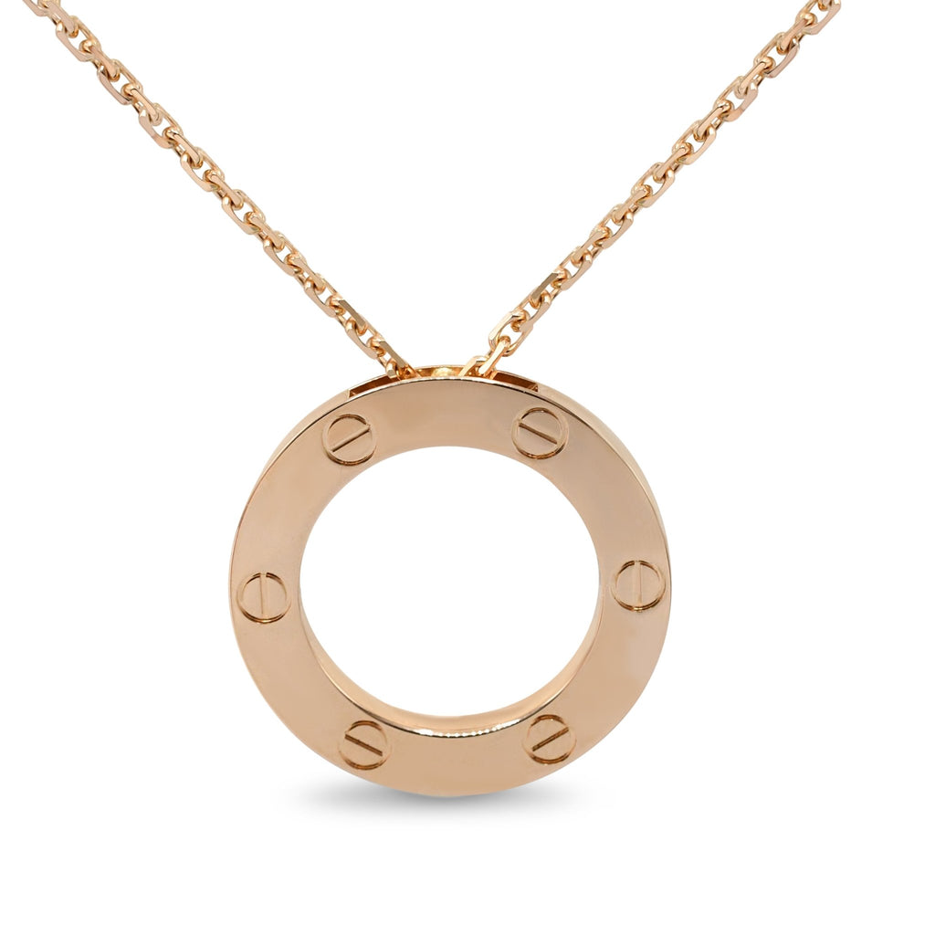 used Cartier Love Pendant Necklace - 18ct Rose Gold