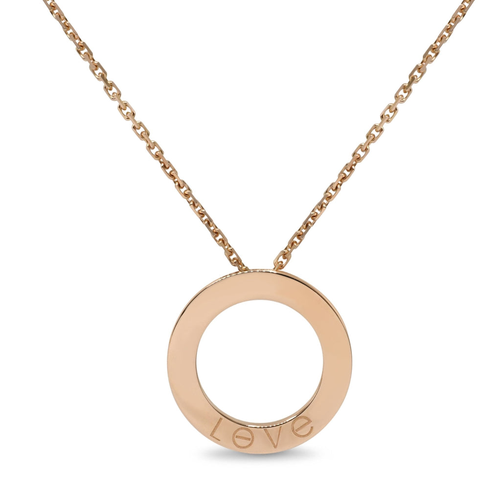 used Cartier Love Pendant Necklace - 18ct Rose Gold