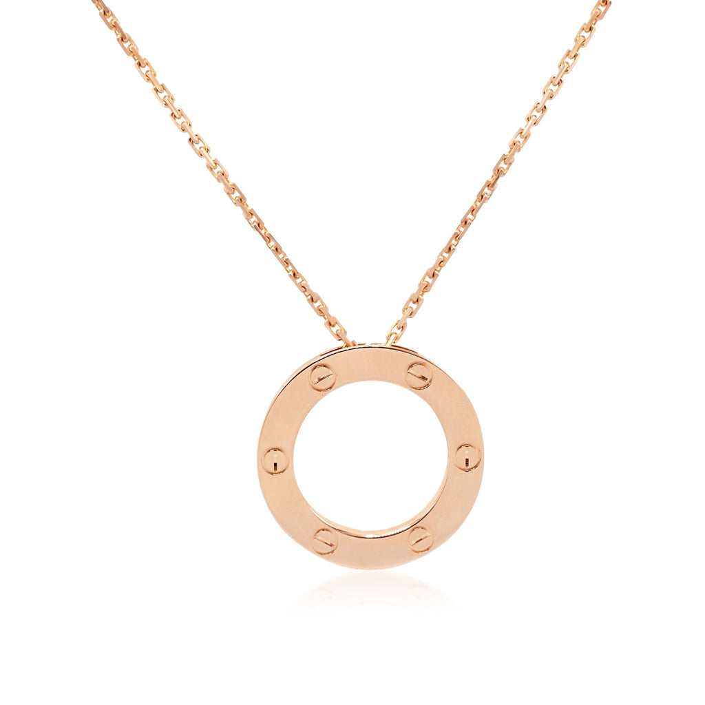 used Cartier Love Pendant Necklace - 18ct Rose Gold