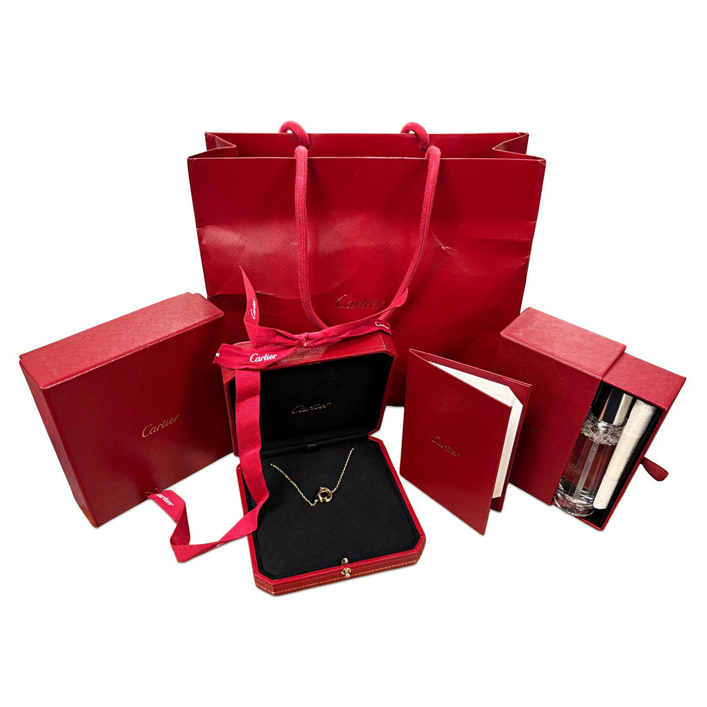 used Cartier LOVE Pendant Necklace, Half - paved - 18ct Yellow Gold