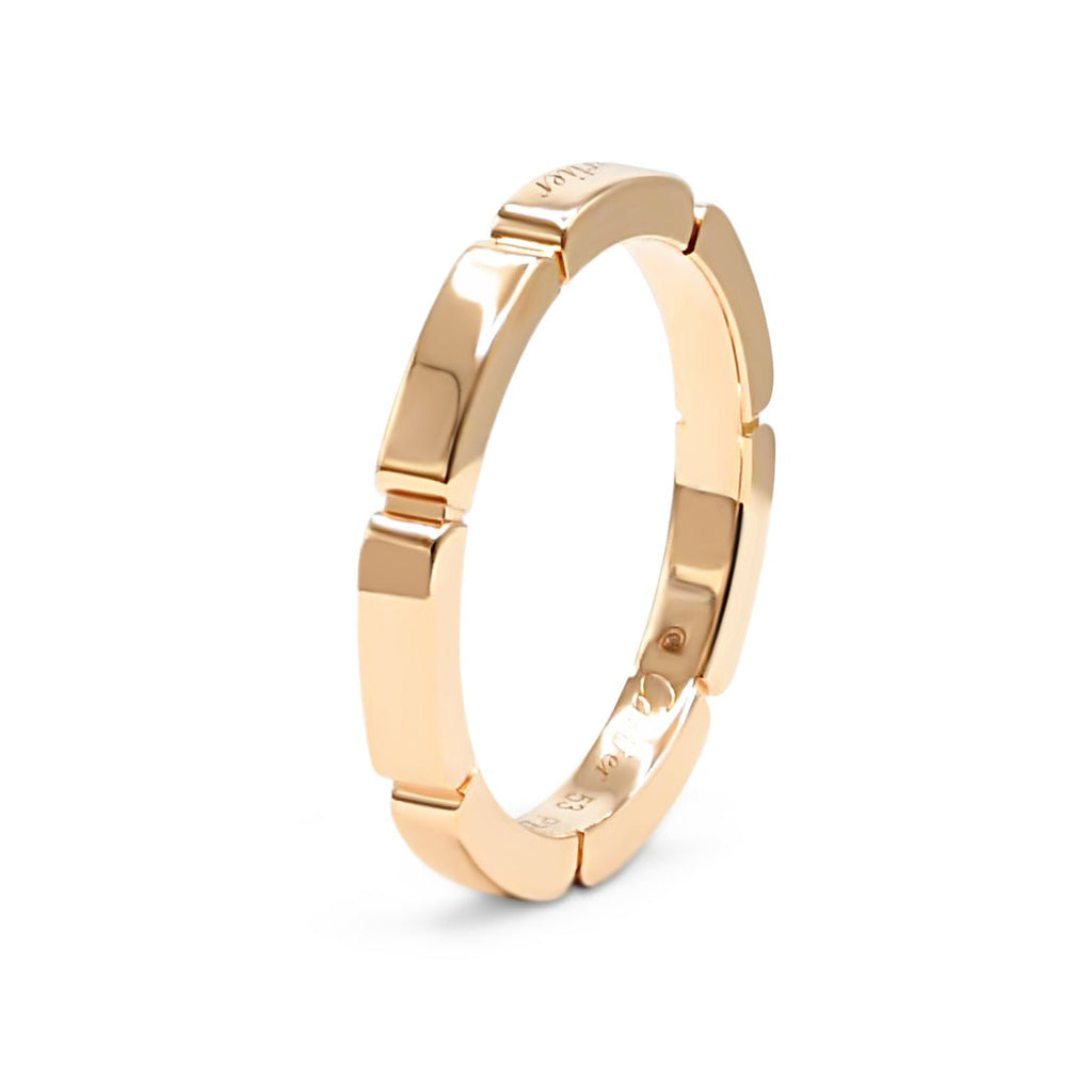 used Cartier Maillon Panthère Ring Size 53 - 18ct Rose Gold