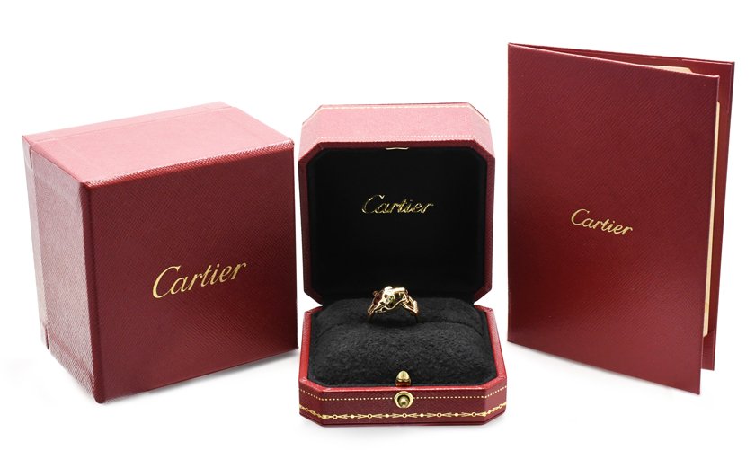 used Cartier Panthère de Cartier Ring Size 52 - 18ct Yellow Gold